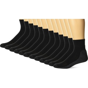 Hanes Men’s Socks, X-temp Cushioned Low Cut Socks, 12 & 14 Pair Packs(Black – Ankle 12 Pair)