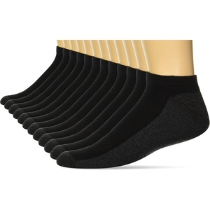 Hanes Men’s Socks, X-temp Cushioned Low Cut Socks, 12 & 14 Pair Packs(Black – No Show 12 Pair)