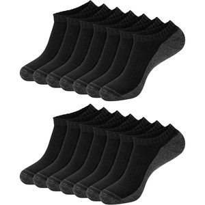 Hanes Men’s Socks, X-temp Cushioned Low Cut Socks, 12 & 14 Pair Packs(Black – No Show 14 Pair)