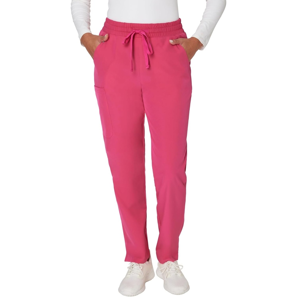 image:imageHanes Womens Comfort Fit Scrub Pants MoistureWicking Healthcare Scrubs for Women 3 PocketsFuchsia Pink