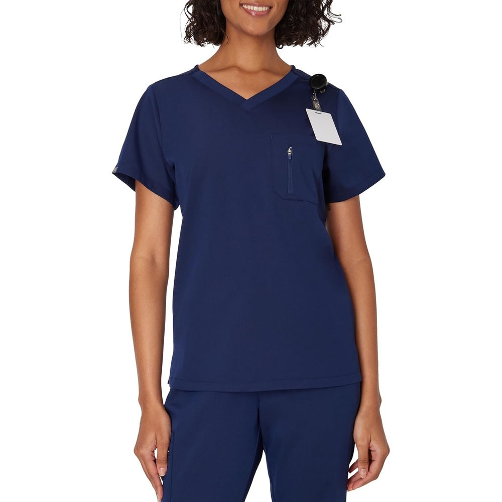 image:imageHanes Womens Scrub Top Premium Stretch VNeck Healthcare TopAthletic Navy