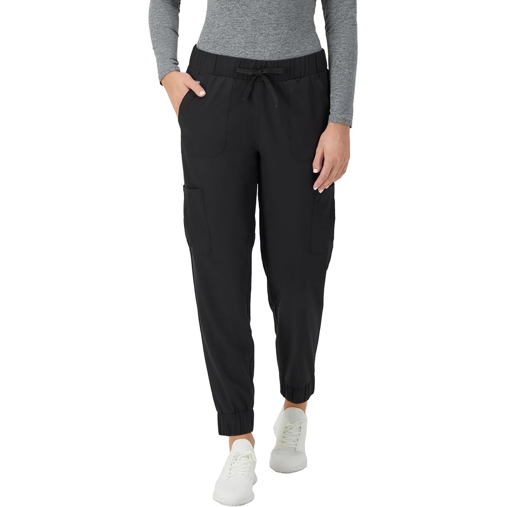 image:imageHanes Womens Scrubs Cargo Joggers Healthcare Scrub Joggers for Women Moisture WickingNew Ebony