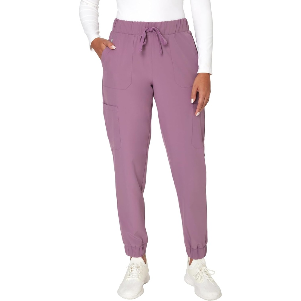 image:imageHanes Womens Scrubs Cargo Joggers Healthcare Scrub Joggers for Women Moisture WickingPurple Mauve
