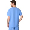 Hanes Men’s Scrub Top – Comfort Fit Healthcare Top with Chest Pocket(Ceil Blue 2)