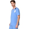 Hanes Men’s Scrub Top – Comfort Fit Healthcare Top with Chest Pocket(Ceil Blue 2)