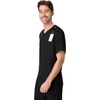 Hanes Men’s Scrub Top – Comfort Fit Healthcare Top with Chest Pocket(New Ebony)
