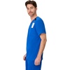 Hanes Men’s Scrub Top – Comfort Fit Healthcare Top with Chest Pocket(Royal Blue)