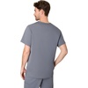 Hanes Men’s Scrub Top – Comfort Fit Healthcare Top with Chest Pocket(Slate Grey)