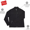 Hanes Men’s Scrubs Healthcare Jacket, Zip-up Scrub Jacket for Men, Moisture-wicking & Odor Control(New Ebony)