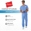 Hanes Men’s Scrubs Healthcare Pants, Scrub Pants for Men, Moisture-Wicking & Odor Control, 5 Pockets(Ceil Blue 2)