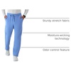 Hanes Men’s Scrubs Healthcare Pants, Scrub Pants for Men, Moisture-Wicking & Odor Control, 5 Pockets(Ceil Blue 2)