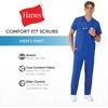 Hanes Men’s Scrubs Healthcare Pants, Scrub Pants for Men, Moisture-Wicking & Odor Control, 5 Pockets(Royal Blue)