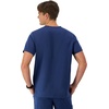 Hanes Men’s Scrubs Healthcare Top, Moisture-Wicking Stretch Scrub Shirts for Men, Odor Control(Athletic Navy)