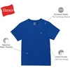 Hanes Men’s Scrubs Healthcare Top, Moisture-Wicking Stretch Scrub Shirts for Men, Odor Control(Athletic Navy)