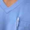 Hanes Men’s Scrubs Healthcare Top, Moisture-Wicking Stretch Scrub Shirts for Men, Odor Control(Ceil Blue 2)