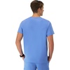Hanes Men’s Scrubs Healthcare Top, Moisture-Wicking Stretch Scrub Shirts for Men, Odor Control(Ceil Blue 2)