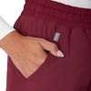 Hanes Women’s Comfort Fit Scrub Pants, Moisture-Wicking Healthcare Scrubs for Women, 3 Pockets(Afternoon Burgundy)