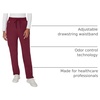Hanes Women’s Comfort Fit Scrub Pants, Moisture-Wicking Healthcare Scrubs for Women, 3 Pockets(Afternoon Burgundy)