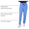 Hanes Women’s Comfort Fit Scrub Pants, Moisture-Wicking Healthcare Scrubs for Women, 3 Pockets(Ciel Blue)