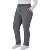 Hanes Women’s Comfort Fit Scrub Pants, Moisture-Wicking Healthcare Scrubs for Women, 3 Pockets(Ebony Heather)