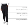 Hanes Women’s Comfort Fit Scrub Pants, Moisture-Wicking Healthcare Scrubs for Women, 3 Pockets(New Ebony)