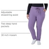 Hanes Women’s Comfort Fit Scrub Pants, Moisture-Wicking Healthcare Scrubs for Women, 3 Pockets(Soft Plum)