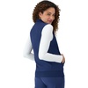 Hanes Women’s Comfort Fit Scrubs Healthcare Vest, Moisture-Wicking Stretch Scrubs Vest for Women(Athletic Navy)