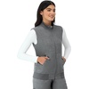 Hanes Women’s Comfort Fit Scrubs Healthcare Vest, Moisture-Wicking Stretch Scrubs Vest for Women(Ebony Heather)