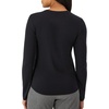 Hanes Women’s Comfort Fit Scrubs Underscrub, Supersoft Viscose from Bamboo Long Sleeve Shirt(New Ebony)