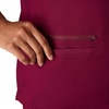 Hanes Women’s Hanes Women’s Premium Scrubs Top with Pockets, Comfort Fit Scrubs for Women, Nurse Essentials(Afternoon Burgundy)