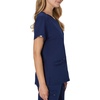 Hanes Women’s Hanes Women’s Premium Scrubs Top with Pockets, Comfort Fit Scrubs for Women, Nurse Essentials(Athletic Navy)