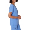 Hanes Women’s Hanes Women’s Premium Scrubs Top with Pockets, Comfort Fit Scrubs for Women, Nurse Essentials(Ceil Blue 2)