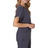 Hanes Women’s Hanes Women’s Premium Scrubs Top with Pockets, Comfort Fit Scrubs for Women, Nurse Essentials(Peppercorn Grey)