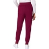 Hanes Women’s Scrub Joggers, Comfort Fit Healthcare Pants for Women, Moisture-Wicking Medical Scrubs with Odor Control(Afternoon Burgundy)