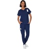 Hanes Women’s Scrub Joggers, Comfort Fit Healthcare Pants for Women, Moisture-Wicking Medical Scrubs with Odor Control(Athletic Navy)