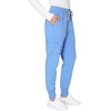 Hanes Women’s Scrub Joggers, Comfort Fit Healthcare Pants for Women, Moisture-Wicking Medical Scrubs with Odor Control(Ceil Blue 2)