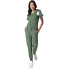 Hanes Women’s Scrub Joggers, Comfort Fit Healthcare Pants for Women, Moisture-Wicking Medical Scrubs with Odor Control(Green Moss)