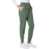 Hanes Women’s Scrub Joggers, Comfort Fit Healthcare Pants for Women, Moisture-Wicking Medical Scrubs with Odor Control(Green Moss)