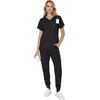 Hanes Women’s Scrub Joggers, Comfort Fit Healthcare Pants for Women, Moisture-Wicking Medical Scrubs with Odor Control(New Ebony)