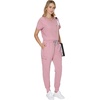 Hanes Women’s Scrub Joggers, Comfort Fit Healthcare Pants for Women, Moisture-Wicking Medical Scrubs with Odor Control(Pink Mauve)