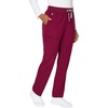 Hanes Women’s Scrub Pants, Comfort Fit Healthcare Pants for Women, Moisture-Wicking Medical Scrubs(Afternoon Burgundy)