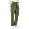 Hanes Women’s Scrub Pants, Comfort Fit Healthcare Pants for Women, Moisture-Wicking Medical Scrubs(Green Moss)
