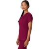Hanes Women’s Scrub Top – Premium Stretch V-Neck Healthcare Top(Afternoon Burgundy)
