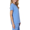 Hanes Women’s Scrub Top – Premium Stretch V-Neck Healthcare Top(Ceil Blue 2)