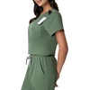Hanes Women’s Scrub Top – Premium Stretch V-Neck Healthcare Top(Green Moss)