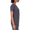 Hanes Women’s Scrub Top – Premium Stretch V-Neck Healthcare Top(Peppercorn Grey)
