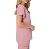 Hanes Women’s Scrub Top – Premium Stretch V-Neck Healthcare Top(Pink Mauve)