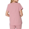 Hanes Women’s Scrub Top – Premium Stretch V-Neck Healthcare Top(Pink Mauve)