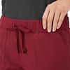 Hanes Women’s Scrubs Cargo Joggers, Healthcare Scrub Joggers for Women, Moisture Wicking(Afternoon Burgundy)