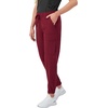 Hanes Women’s Scrubs Cargo Joggers, Healthcare Scrub Joggers for Women, Moisture Wicking(Afternoon Burgundy)
